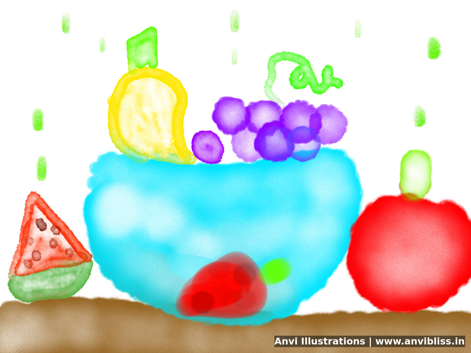 Forest-inspired drawing by Anvi